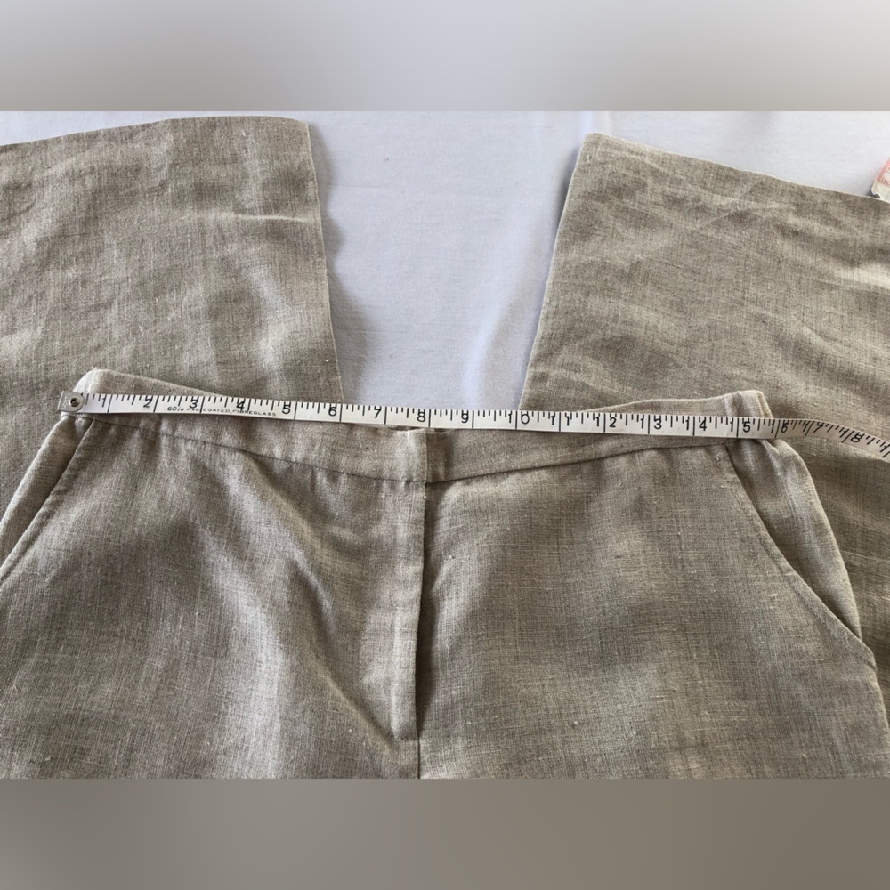 Neiman Marcus Linen Exclusive Women’s Cropped Pants. Beach, Summer, Casual. - Picture 7 of 10
